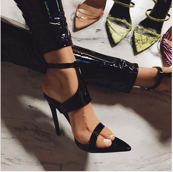 dress shoes fashion novelty summer high heels party sandals ankle strap front rear thin women buckle solid ladies, Black
dress shoes fashion novelty summer high heels party sandals ankle strap front rear thin women buckle solid ladies, Black