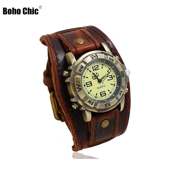 wristwatches boho chic vintage watch men's womens jewelry retro leather strap quartz wrist twisted bracelet bangle cuff, Slivery;brown
wristwatches boho chic vintage watch men's womens jewelry retro leather strap quartz wrist twisted bracelet bangle cuff, Slivery;brown