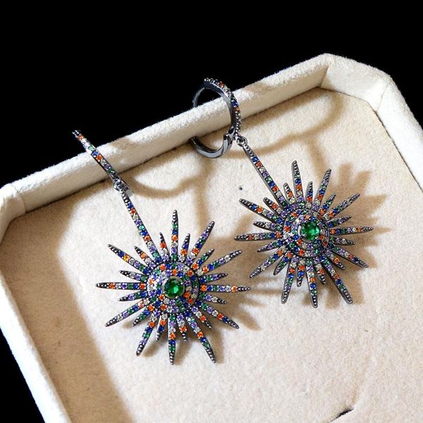 dangle & chandelier cinkile cubic zirconia star style drop earrings for women luxury fashion copper 2 colors available, Silver 
dangle & chandelier cinkile cubic zirconia star style drop earrings for women luxury fashion copper 2 colors available, Silver