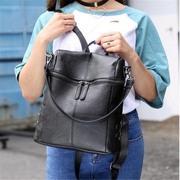 backpack fashion women youth leather backpacks for teenage girls female school shoulder bag bagpack mochila
backpack fashion women youth leather backpacks for teenage girls female school shoulder bag bagpack mochila