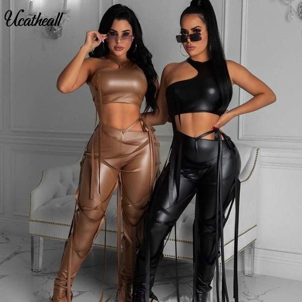 women's leggings women pu leather short and straight pants set two piece punk suits tassels party clubwear fringe outfits vvyv, Black
women's leggings women pu leather short and straight pants set two piece punk suits tassels party clubwear fringe outfits vvyv, Black