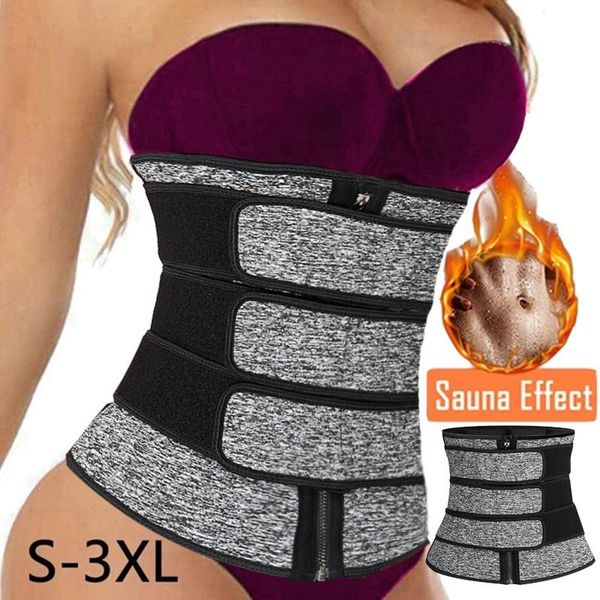 women's shapers 3 belts waist trainer body shaper neoprene sheath sauna sweat girdle slimming trimmer women workout shapewear weight lo, Black;white
women's shapers 3 belts waist trainer body shaper neoprene sheath sauna sweat girdle slimming trimmer women workout shapewear weight lo, Black;white