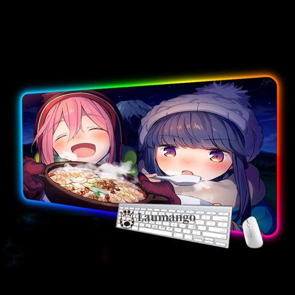 mouse pads & wrist rests luminous mause pad with rgb yuru camp gaming custom keyboard mat pc gamer complete extended computer backlight tabl 
mouse pads & wrist rests luminous mause pad with rgb yuru camp gaming custom keyboard mat pc gamer complete extended computer backlight tabl