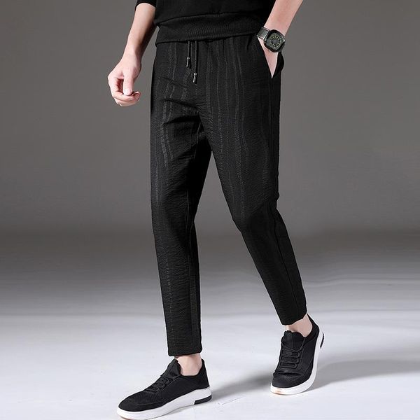 men's pants mrmt 2021 brand casual trousers summer for male small feet thin nine points trouser, Black
men's pants mrmt 2021 brand casual trousers summer for male small feet thin nine points trouser, Black