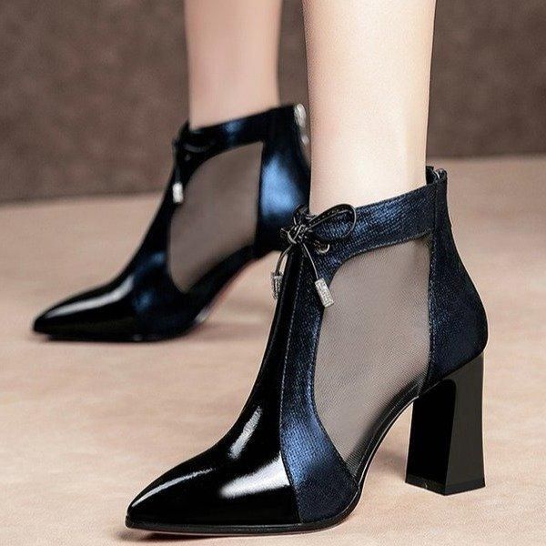 dress shoes network boots female hollow high-heeled 2021 summer mesh sandals chunky-heel color block women's shoes55, Black
dress shoes network boots female hollow high-heeled 2021 summer mesh sandals chunky-heel color block women's shoes55, Black