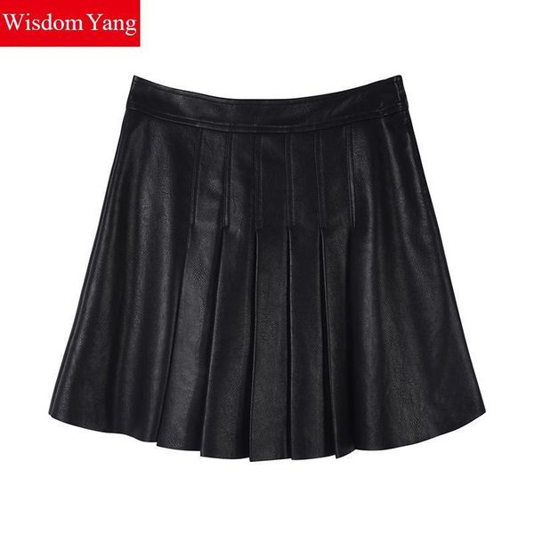 spring skirts real sheep skin genuine leather black short skirt high waist mini women pleated party korean ladies clothes
spring skirts real sheep skin genuine leather black short skirt high waist mini women pleated party korean ladies clothes