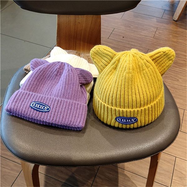 hat autumn and winter net red versatile plush double layer warm protection knitting cute ear wool hat girl, Yellow
hat autumn and winter net red versatile plush double layer warm protection knitting cute ear wool hat girl, Yellow
