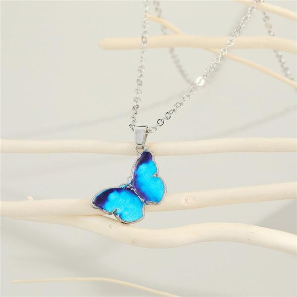 dayoff 1pc color butterfly pendant necklace for women gift jewelry fashion vintage metal insect clavicle chain necklaces, Silver
dayoff 1pc color butterfly pendant necklace for women gift jewelry fashion vintage metal insect clavicle chain necklaces, Silver
