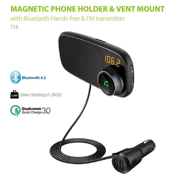 cell phone mounts & holders car fm transmitter with magnetic holder qc 3.0 charging mp3 music player puo88
cell phone mounts & holders car fm transmitter with magnetic holder qc 3.0 charging mp3 music player puo88