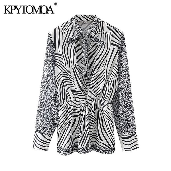 women fashion with bow tied zebra print blouses vintage long sleeve animal pattern female shirts chic 210416, White;black
women fashion with bow tied zebra print blouses vintage long sleeve animal pattern female shirts chic 210416, White;black