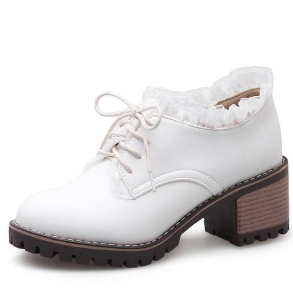 dress shoes lace women up pumps square heel round toe high british style oxfords low student shoe zapatillas mujer, Black
dress shoes lace women up pumps square heel round toe high british style oxfords low student shoe zapatillas mujer, Black