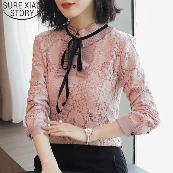 autumn long sleeve pink lace women print solid butterfly tie ladies regular stand bow office lady 5751 50 210510, White
autumn long sleeve pink lace women print solid butterfly tie ladies regular stand bow office lady 5751 50 210510, White
