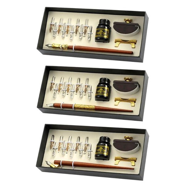 vintage quill feather dip pen fountain writing ink 5 nibs heart holder gift box calligraphy stationery school supplies party favor
vintage quill feather dip pen fountain writing ink 5 nibs heart holder gift box calligraphy stationery school supplies party favor