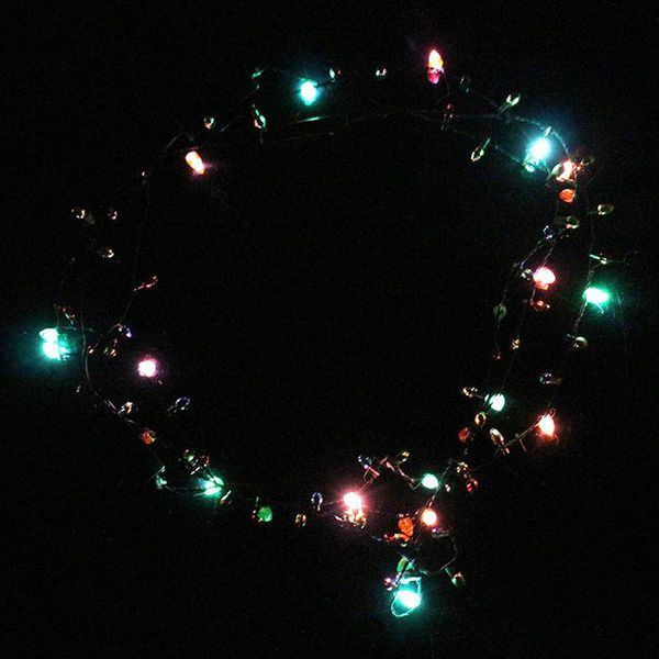 Pcs Mini Flashing Light-up Blinking Christmas Lights Costume Necklace 8 LED Bulbs FPing Party Decoration
Pcs Mini Flashing Light-up Blinking Christmas Lights Costume Necklace 8 LED Bulbs FPing Party Decoration