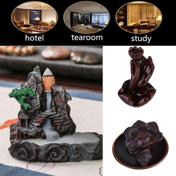 fragrance lamps flowing ceramic glaze cone moutain designed censer incense burners tower holder
fragrance lamps flowing ceramic glaze cone moutain designed censer incense burners tower holder