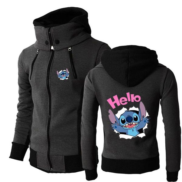 men's hoodies & sweatshirts stitch 2021 men spring and autumn fashion cartoon print jacket warmer windproof double zipper hooded design, Black
men's hoodies & sweatshirts stitch 2021 men spring and autumn fashion cartoon print jacket warmer windproof double zipper hooded design, Black