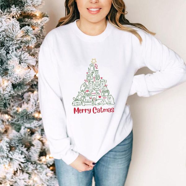 women's hoodies & sweatshirts merry catmas christmas 100%cotton women sweatshirt funny casual winter long sleeve year gift, Black
women's hoodies & sweatshirts merry catmas christmas 100%cotton women sweatshirt funny casual winter long sleeve year gift, Black