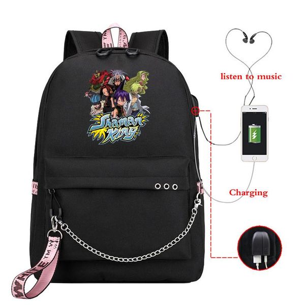 backpack shaman king for school teenagers girls vintage casual bag mochila feminina usb lapbagpack bookbag travel
backpack shaman king for school teenagers girls vintage casual bag mochila feminina usb lapbagpack bookbag travel