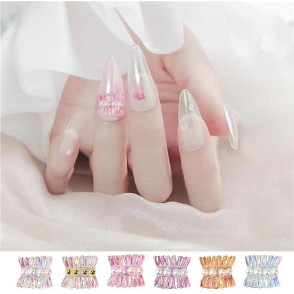 10pcs 3d skirt nail art decorations lace folds design ornaments aurora accessories diy tools, Silver;gold
10pcs 3d skirt nail art decorations lace folds design ornaments aurora accessories diy tools, Silver;gold