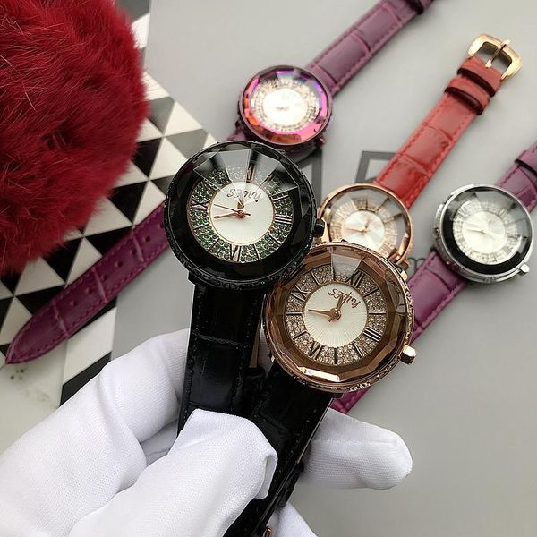 wristwatches 2021 genuine leather strap lady quartz watch roman dial crystal surface ips costly rhinestone female, Slivery;brown
wristwatches 2021 genuine leather strap lady quartz watch roman dial crystal surface ips costly rhinestone female, Slivery;brown