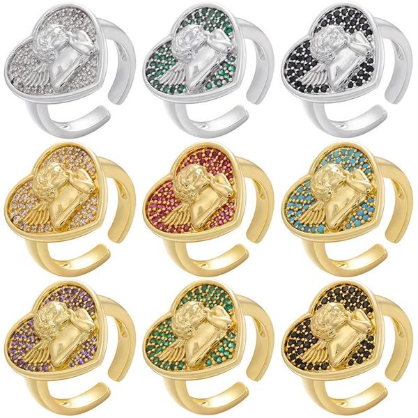 cluster rings zhukou heart shape angel cupid ring for women gold chunky opening thick stack fashion jewelry wholesale vj152, Golden;silver
cluster rings zhukou heart shape angel cupid ring for women gold chunky opening thick stack fashion jewelry wholesale vj152, Golden;silver