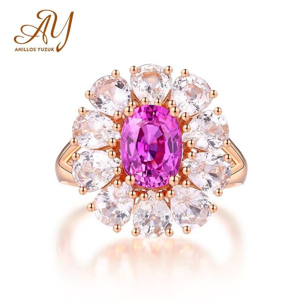 cluster rings multicolor pink gemstone flower shape wedding ring design silver 925 jewelry for women quality, Golden;silver
cluster rings multicolor pink gemstone flower shape wedding ring design silver 925 jewelry for women quality, Golden;silver