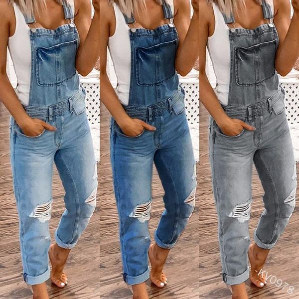 women's jeans wepbel women overalls hole denim jumpsuit casual overall sleeveless high waist summer vintage, Blue
women's jeans wepbel women overalls hole denim jumpsuit casual overall sleeveless high waist summer vintage, Blue