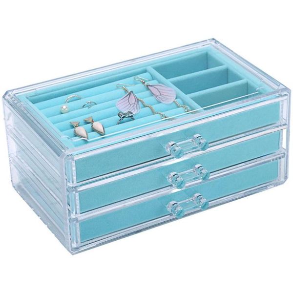 jewelry pouches, bags 80% s 3 layer acrylic ring earrings organizer storage drawer box container, Pink;blue
jewelry pouches, bags 80% s 3 layer acrylic ring earrings organizer storage drawer box container, Pink;blue