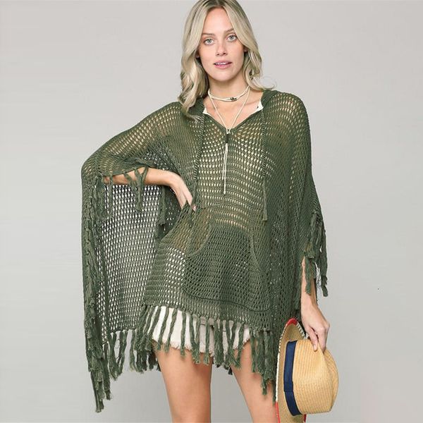 military green knitted hooded tassel beach hollow out style vacation sunscreen swimsuit blouse, Red;black
military green knitted hooded tassel beach hollow out style vacation sunscreen swimsuit blouse, Red;black