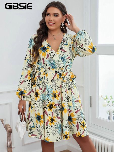 plus size dresses gibsie surplice neck print women dress 2021 autumn high waist long sleeve a-line female casual midi with belt, Black
plus size dresses gibsie surplice neck print women dress 2021 autumn high waist long sleeve a-line female casual midi with belt, Black