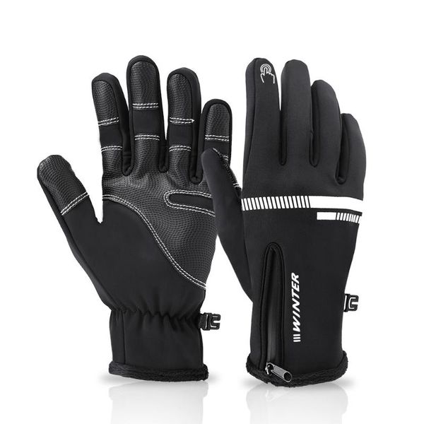 windproof long full finger gloves riding cycling outdoor accessories fitness, Black
windproof long full finger gloves riding cycling outdoor accessories fitness, Black