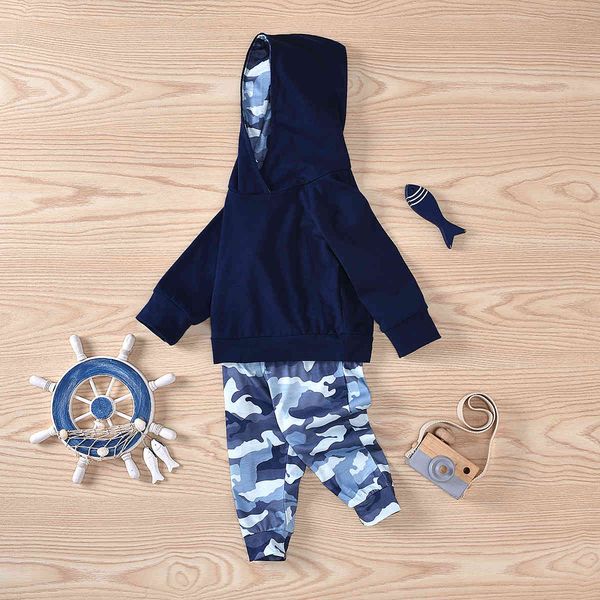 autumn and winter new baby boys' trendy long sleeve hooded sweater camouflage floral pants set, White
autumn and winter new baby boys' trendy long sleeve hooded sweater camouflage floral pants set, White