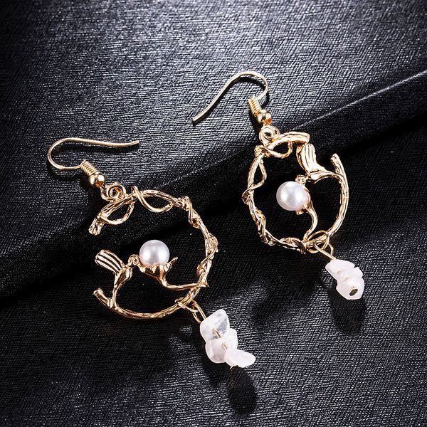 elegant pearl magpie bird earring branches twine woman lover's gift anniversary fashion jewelry for women drop dangle earrings, Silver
elegant pearl magpie bird earring branches twine woman lover's gift anniversary fashion jewelry for women drop dangle earrings, Silver