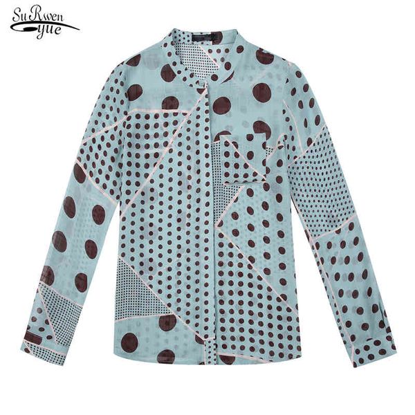 long sleeve polka dot blouse women shirt cardigan casual plus size printed chemisier femme 6453 50 210508, White
long sleeve polka dot blouse women shirt cardigan casual plus size printed chemisier femme 6453 50 210508, White
