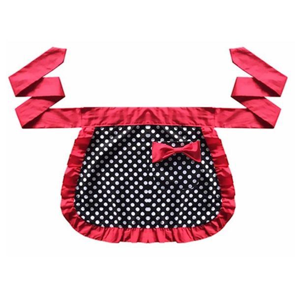 aprons bowknot polka dot apron waterproof oilproof waist half home cleaning kitchen cooking work clothes
aprons bowknot polka dot apron waterproof oilproof waist half home cleaning kitchen cooking work clothes