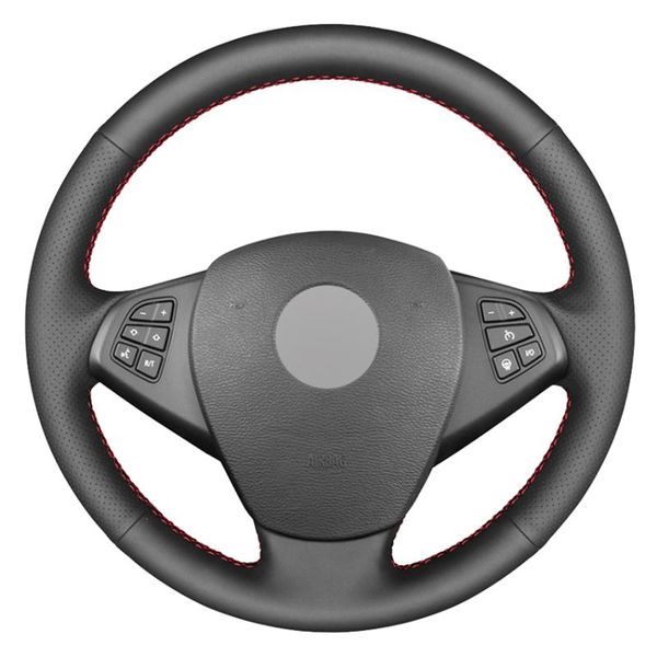 steering wheel covers black genuine leather hand-stitched car cover for x3 e83 2005-2010
steering wheel covers black genuine leather hand-stitched car cover for x3 e83 2005-2010