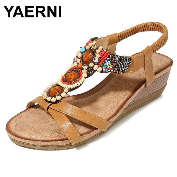dress shoes yaerni 2021 string bead bohemian sandals women retro gemstone elastic band wedges heel lady bohemia womane857, Black
dress shoes yaerni 2021 string bead bohemian sandals women retro gemstone elastic band wedges heel lady bohemia womane857, Black