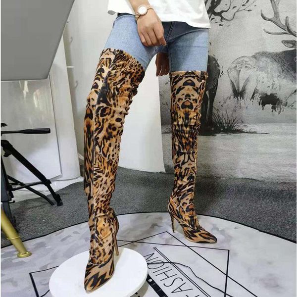 boots women over the knee leopard grain high heels pointed toe elastic thigh fashion big size 2021 autumn shoes, Black
boots women over the knee leopard grain high heels pointed toe elastic thigh fashion big size 2021 autumn shoes, Black