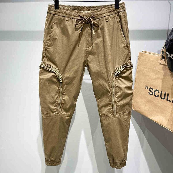 men's pants pant khaki trousers cotton overalls elastic waist multi-pocket men clothing casual jo 65s7, Black
men's pants pant khaki trousers cotton overalls elastic waist multi-pocket men clothing casual jo 65s7, Black