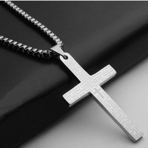 pendant necklaces ornament wholesale korean jewelry cross couple necklace student men and women, Silver
pendant necklaces ornament wholesale korean jewelry cross couple necklace student men and women, Silver