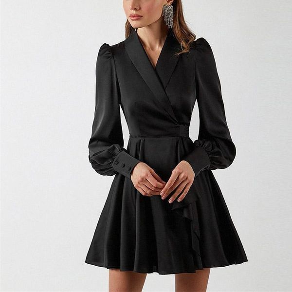 casual dresses 2021 spring elegant solid ruffles belt office ladies dress summer fashion v-neck long sleeve button mini women, Black;gray
casual dresses 2021 spring elegant solid ruffles belt office ladies dress summer fashion v-neck long sleeve button mini women, Black;gray