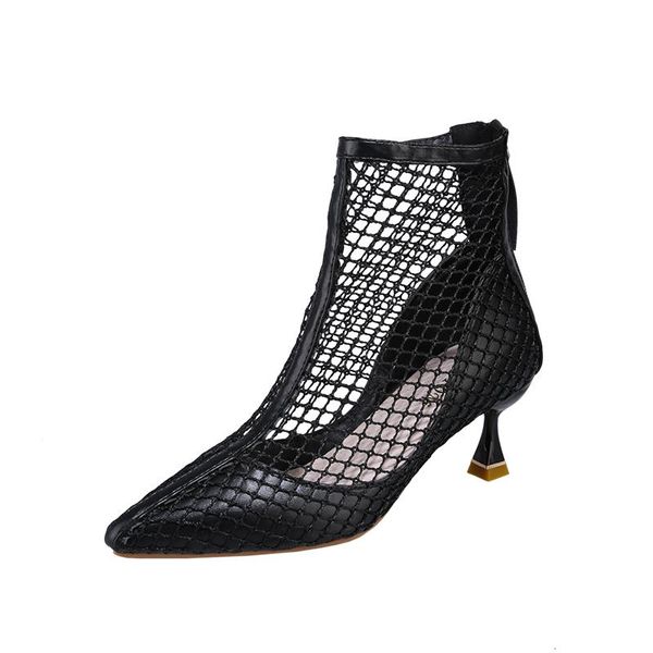 sandals high heel shoes women 2021 spring stiletto pointed single short boots hollow mesh summer, Black
sandals high heel shoes women 2021 spring stiletto pointed single short boots hollow mesh summer, Black