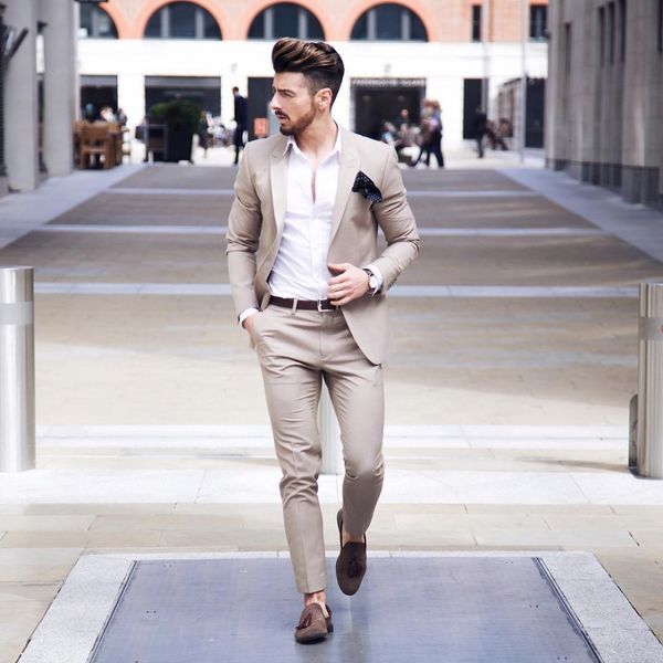 men's suits & blazers slim fit beige business men wedding terno tuxedos groom wear 2 pieces (jacket+pants) prom groomsman custume, White;black
men's suits & blazers slim fit beige business men wedding terno tuxedos groom wear 2 pieces (jacket+pants) prom groomsman custume, White;black