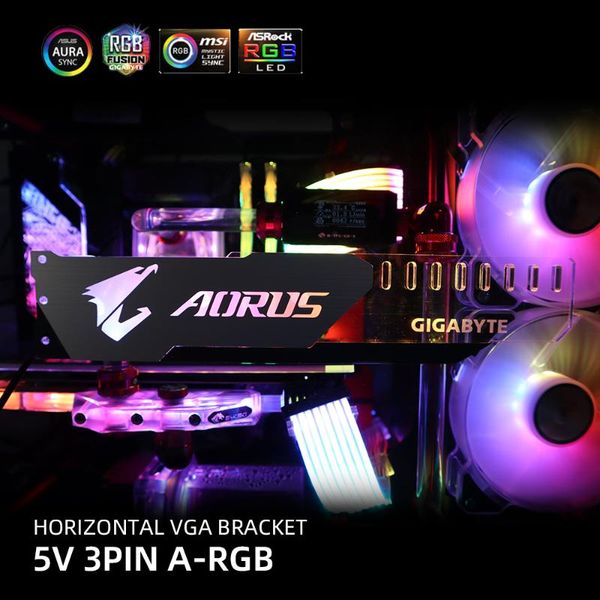aluminum horizental gpu bracket 5v vga holder rgb msi rog aorus a-rgb video card support metal aura mod customize water cooler fans & coolin
aluminum horizental gpu bracket 5v vga holder rgb msi rog aorus a-rgb video card support metal aura mod customize water cooler fans & coolin