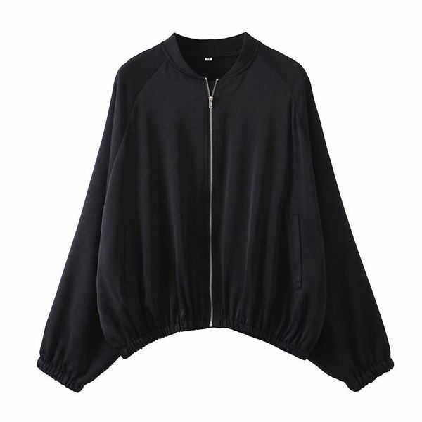 women's jackets kumsvag 2021 autumn women loose bomber coats long sleeve zip fashion jacket female casual plus size outerwear cloth, Black;brown
women's jackets kumsvag 2021 autumn women loose bomber coats long sleeve zip fashion jacket female casual plus size outerwear cloth, Black;brown