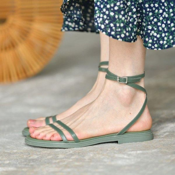 women's sandals fashionable and versatile simple ankle straps trendy temperament literary style size 35-40, Black
women's sandals fashionable and versatile simple ankle straps trendy temperament literary style size 35-40, Black