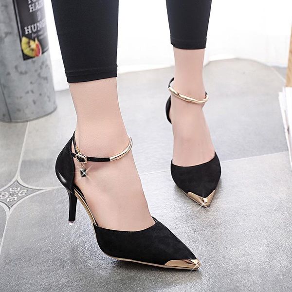 the spring and autumn season patent leather clasp single shoes nude pointed high heels women stiletto sandals yu890, Black
the spring and autumn season patent leather clasp single shoes nude pointed high heels women stiletto sandals yu890, Black
