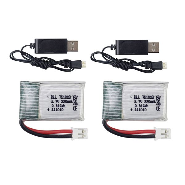 2pcs 3.7v 220mah lithium battery with usb charging cable for e010 e010c e011 e011c e013 goolrc t36 ninhui nh010 f36 h36 hs210 sanlock gd65a
2pcs 3.7v 220mah lithium battery with usb charging cable for e010 e010c e011 e011c e013 goolrc t36 ninhui nh010 f36 h36 hs210 sanlock gd65a