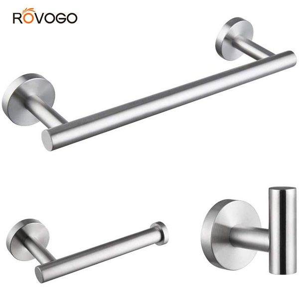 3-pieces bathroom hardware sets brushed, sus304 stainless steel towel bar, toilet paper holder,robe hooks bath accessory set
3-pieces bathroom hardware sets brushed, sus304 stainless steel towel bar, toilet paper holder,robe hooks bath accessory set