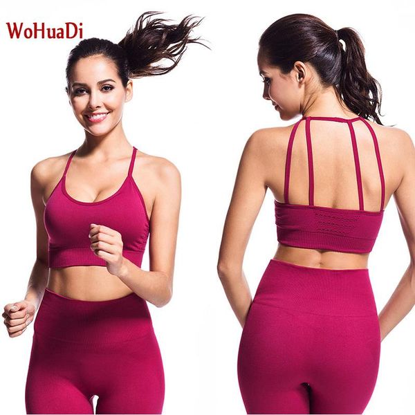 gym clothing wohuadi elegant womens yoga sports bra sweat fitness sport seamless stretch underwear crop female workout bras, White;black
gym clothing wohuadi elegant womens yoga sports bra sweat fitness sport seamless stretch underwear crop female workout bras, White;black